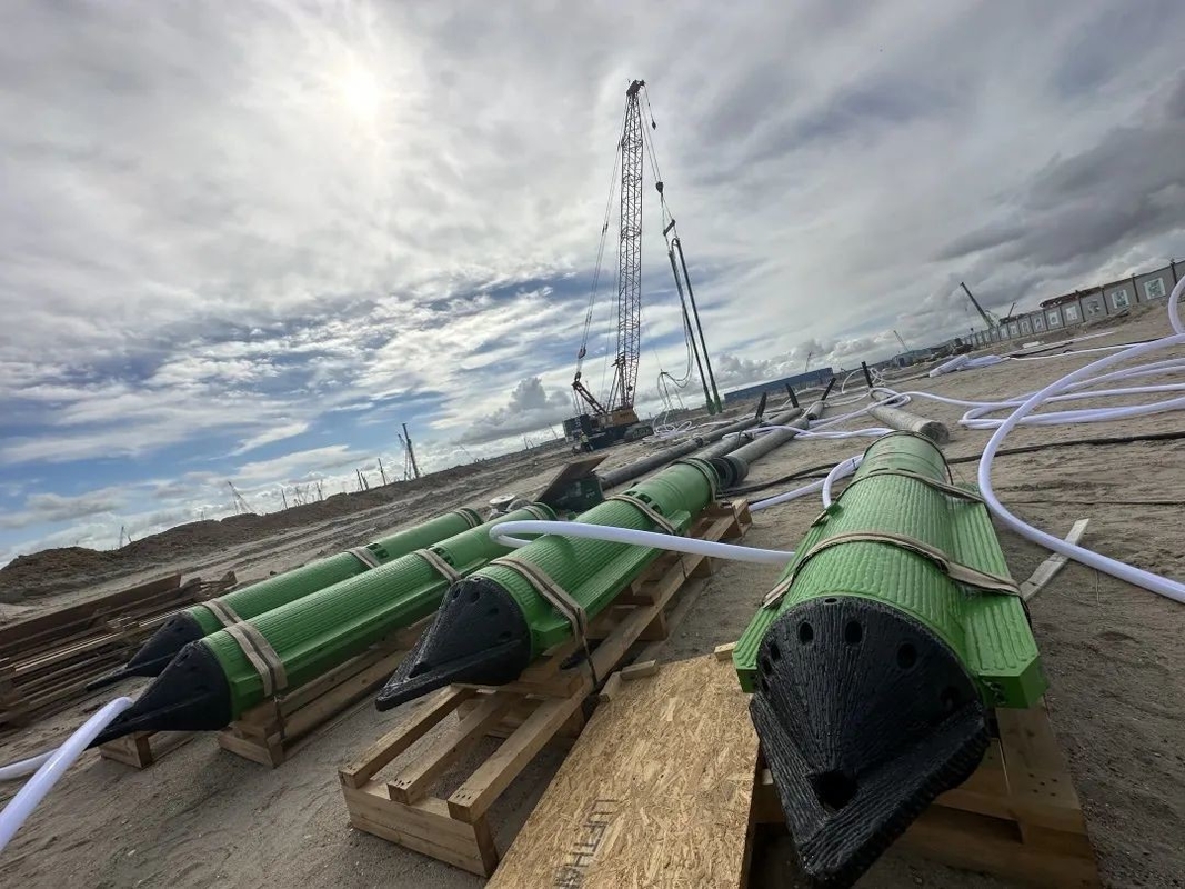 Pile Driver Vibro Compaction Ground Improvement Pile Vibroflotation 180kw สำหรับดินอ่อน