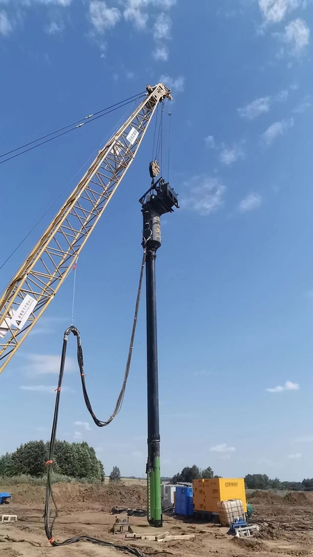 ปรับปรุงความลึกสูงสุดด้านล่าง Feed Vibroflot Inverter Drive Control สําหรับ Vibro แทนคอลัมน์หิน