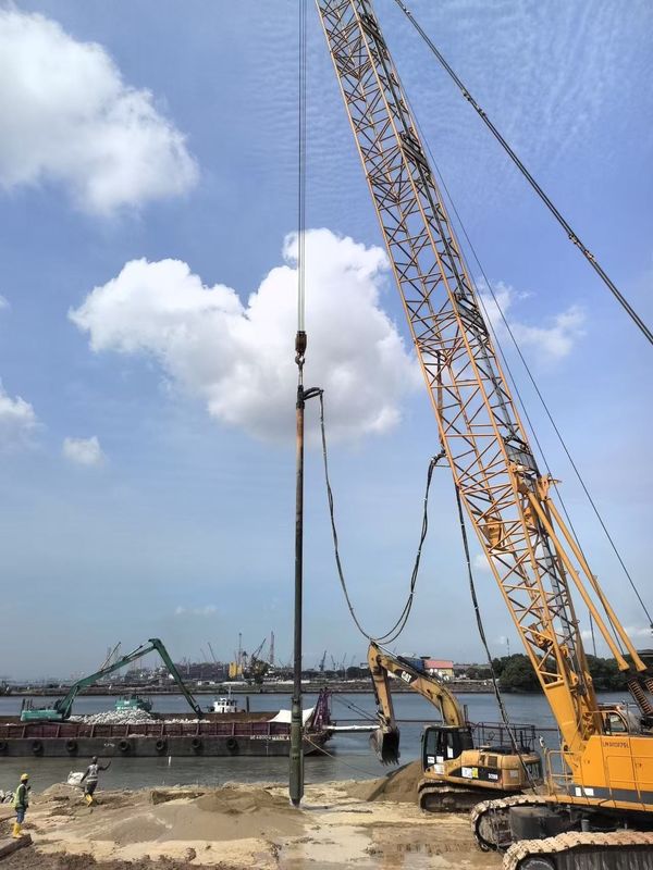 อุปกรณ์ BVEM Vibroflotation พลังเจาะสูงเพื่อเสริมความแข็งแรงของฐานรากสำหรับกำลังรับแรงเฉือน