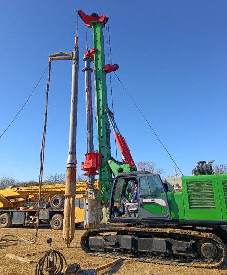 อุปกรณ์ Vibroflotation BVEM 2600 ความเร็วรอบ 2600 รอบต่อนาที ติดตั้งบนรถขุดที่ใช้ระบบไฮดรอลิกส์ร่วมกัน