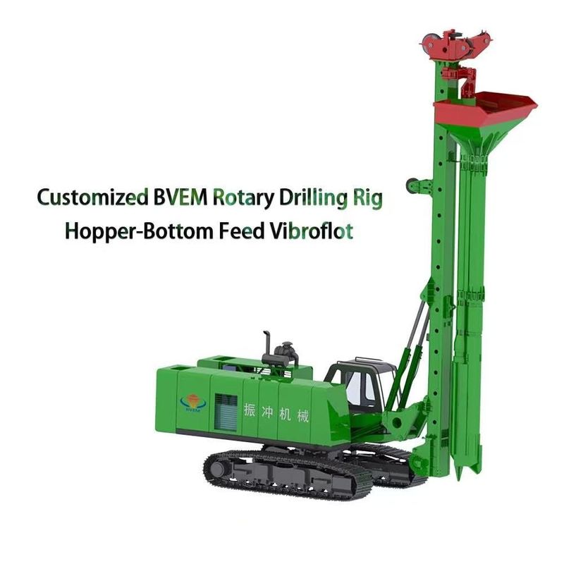 ผู้ผลิตจีน 214kN แรงเหวี่ยงหนีศูนย์กลาง อุปกรณ์ Vibroflotation ติดตั้งกับแท่นขุดเจาะที่ใช้ระบบพลังงานร่วมกัน