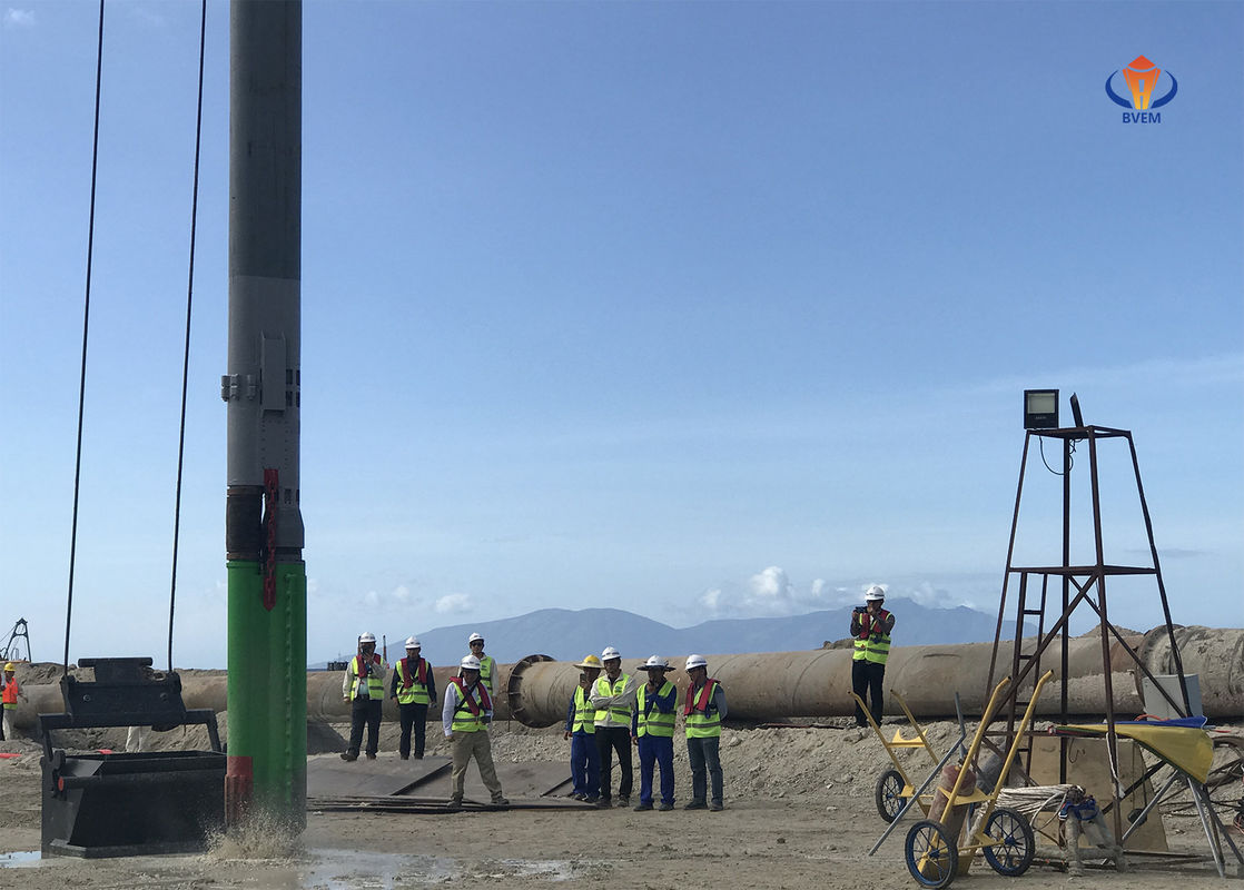 ฟีดด้านล่างประสิทธิภาพสูง Vibroflot หมุนเวียนน้ำหล่อเย็นสำหรับ Vibroflotation Stone Pile