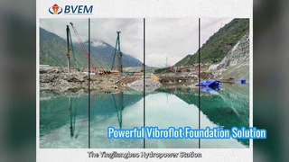 โซลูชันรากฐานที่มีประสิทธิภาพของเสาหิน Vibroflot 180KW